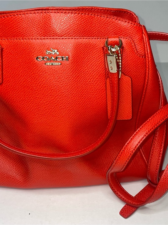 Coach Handbags - Authentic Coach Small Kelsey Pebble Leather Satchel Red Crossbody